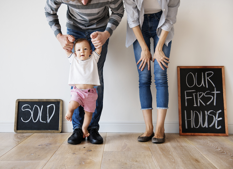 Sell your home. Couple sold first house