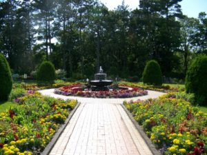 Beautiful views and brick walkways at Clemens Gardens