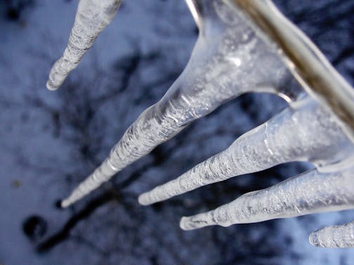 Clear off the icicles for winter home selling.