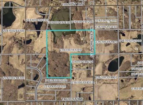 Buildable site in Clearwater MN with 122 acres