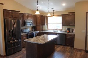 Fully accessible kitchen in wonderfully appointed patio home for sale in St Cloud Mn. 