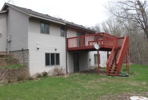 Hunters Paradise Home deck and back view