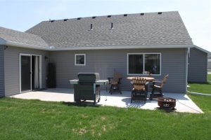 Large patio out back for lots of outdoor living space.